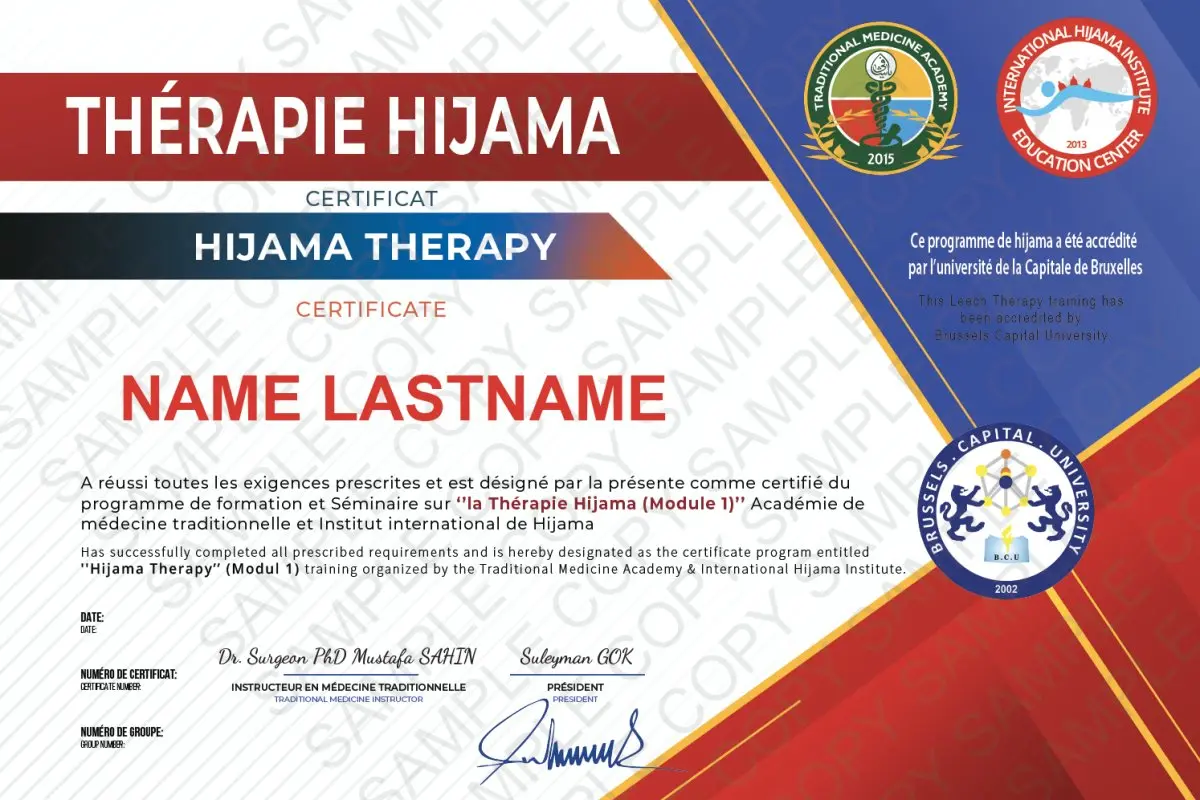 Beginner Level Hijama Certificate in French Module 1
